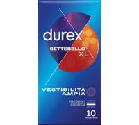 Durex Settebello - XL Extralarge Profilattico Vestibilità Ampia, 10 preservativi