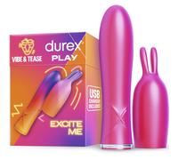 DUREX Vibe & Tease - Vibrador Recargable Con Punta Estimuladora Para Placer Intenso