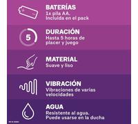 DUREX Vibrador Intense Orgasmic - Estimulador Elegante Con Diseño Innovador Para Placer Personal