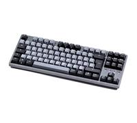 DURGOD K320 TKL Teclado mecánico RGB para Juegos, Teclado retroiluminado, 88 Teclas, Doble Disparo PBT - USB Tipo C - ISO ES, para Escritorio, computadora, PC (Morado Espacial, Cerezo MX marrón)