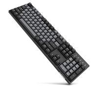 Durgod Taurus K310 Clavier Mécanique de jeu complet - 104 Touches, US Layout, USB C, Touches Doubleshot PBT, Touches Programmables, NKRO Rollover, Windows & Mac (Cherry MX Silent Red, Gris)