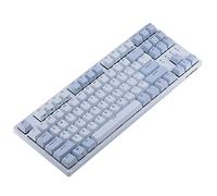 DURGOD Taurus K320 Cherry Speed Silver Teclado mecánico Interruptores 87 Teclas Diseño US Teclas PBT Teclado con Cable