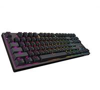 DURGOD Taurus K320 RGB TKL Teclado mecánico | 88 teclas sin llave | Cable USB C | Teclas PBT de doble disparo | Windows y Mac | Diseño ISO UK (Nebula RGB, Cherry Brown)
