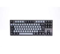 Durgod Taurus K320 TKL Teclado Mecánico Gaming 88 Teclas PBT por sublimación de colorante PBT USB Tipo C ISO UK (Cereza Mezclada con Negro Tranquilo, Gris Espacial)