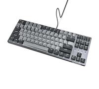 DURGOD Taurus K320 TKL Teclado Mecánico - Retroiluminación, 87 Teclas Tenkeyless, US Layout, Cable USB C, Teclas Dobleshot PBT, Teclas Programables, NKRO, Windows & Mac (Cherry MX Brown, Corona)