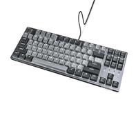 Durgod Taurus K320 TKL Teclado Mecánico - Retroiluminado, 87 Teclas Tenkeyless, US Layout, Cable USB C, Teclas Doubleshot PBT, Teclas Programables, NKRO, Windows & Mac (Cherry MX Speed Silver, Gris)