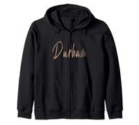Durham North Carolina Diseño Elegante Vintage Sudadera con Capucha