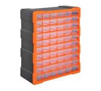 Durhand armario organizador de herramientas con 60 cajones tipo estantería diy caja cajonera de herramientas 38x16x47,5 cm naranja 16 cm