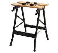 DURHAND Banco de Trabajo Plegable con Abrazaderas Uso Doméstico Hierro MDF 70 kg