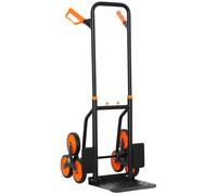DURHAND Carretilla sube-escaleras plegable con bastidor de acero max. 120kg