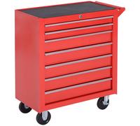 DURHAND Carro de Herramientas con 7 Cajones Caja Taller Mueble de Almacenamiento para Taller Garaje y Hogar Chapa de Acero Ruedas Aosom España
