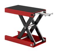DURHAND Plataforma Elevadora de Tijera Moto 41,5x23,5x10-37 cm Negro/Rojo