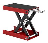 DURHAND Plataforma Elevadora de Tijera Moto 41,5x23,5x10-37 cm Negro/Rojo