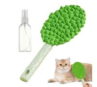 Durian-Shaped Pet Grooming Brush with Spray Bottle, Soft Massage Comb for Cats, Dogs, and Kittens, Non-Slip Handle, Ideal for Short-Haired Pets