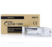 DURICO Papel compatible con la impresora de vídeo MITSUBISHI K65HM-KP65HM, alta densidad, 110x20, paquete de 5, 72748
