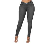 DURINM Vaqueros Elásticos Mujer Skinny Slim Jeans Elasticos Leggins con Bolsillos Elastica Cintura Alta Deportivos Push up Nina Comodos Jeggins Pants