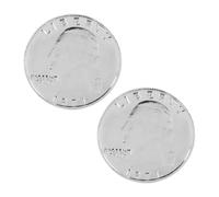 Durlo 2 piezas de monedas de 25 centavos de dólar de doble cara (cara), trucos de magia, monedas de doble cara, accesorios de magia para cerca, ilusiones callejeras, trucos de magia.