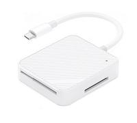 Durlo Adaptador de Lector de Tarjetas de Memoria 4 en 1 USB OTG M2 SD SM XD para Accesorios Android