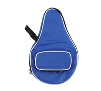 Durlo Bolsa impermeable para raqueta de tenis de mesa, de tela Oxford, con esponja y compartimento adicional para 3 pelotas, asa portátil, color azul