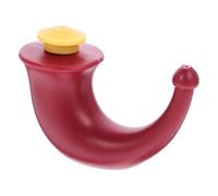 Durlo Botella para lavado nasal, Neti Pot para yoga, lavado sinusal, lavado nasal, irrigación nasal, limpiador de cuerno rojo