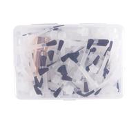 Durlo Kit de 66 pinceles de repuesto para esmalte de uñas con mango, pinceles para esmalte de uñas, pinceles de inmersión, pinceles de repuesto para líquido de inmersión en polvo.