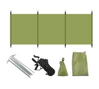 Durlo Windbreakers Camping, Windscreen for Camping, BBQ, and Outdoor Activitivities Protects Against Wind and Sand (Green)