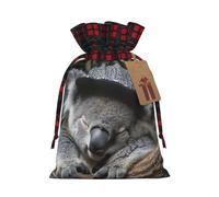 Durmiendo Koala Cap - Bolsa de cordón resistente de 8.3 x 11.8 pulgadas, bolsa de regalo moderna y práctica para necesidades diarias, 1 unidad