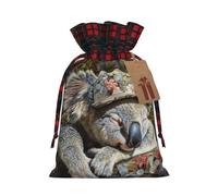 Durmiendo Koala Cap - Bolsa de cordón resistente de 8.3 x 11.8 pulgadas, bolsa de regalo moderna y práctica para necesidades diarias, 1 unidad