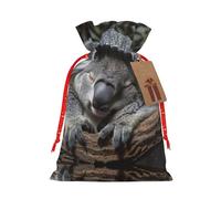 Durmiendo Koala Cap - Bolsa resistente con cordón de 4.7 x 6.9 pulgadas, bolsa de regalo moderna y práctica para necesidades diarias, 1 unidad