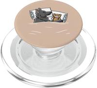 Durmiendo Pastor Alemán Negro Con Juguete Amantes De Perros Lindo PopSockets PopGrip para MagSafe