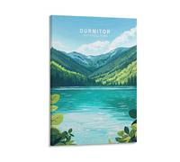Durmitor National Park - Lienzo decorativo para pared, diseño de viaje, para sala de estar, dormitorio, baño, oficina, decoración del hogar, 40 x 60 cm