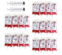 DURNYDT 20 Bolsa de Beber Sangre para Halloween,Bolsas de Sangre de Halloween Contenedor 250 ml, Ideales para Fiestas temáticas de Terror, Halloween, Drácula/Vampiro, para Fiestas