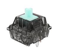 DUROCK Interruptores de teclado lineales, conmutador lineal L2 de vástago verde cremoso de 67 g, carcasa ahumada lisa chapada en oro, interruptores de 5 pines para teclado mecánico (L2 67 g, 110 unidades)