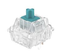 DUROCK Interruptores de teclado táctiles T1, interruptores táctiles transparentes T1 de 5 pines para teclados mecánicos, interruptores mecánicos de 67 g con interruptor táctil único (transparente T1,