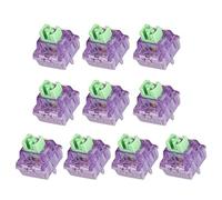 DUROCK - Interruptores lineales de lubricación para interruptores de 62 g, 50 m, resorte chapado en oro para interruptores MX, interruptores lineales mecánicos para teclado mecánico, interruptores