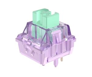 DUROCK Lupine - Interruptores lineales de 62 g, interruptor de caja de 5 pines de resorte largo de 2 etapas con interruptores de poste largo para teclados mecánicos (prelubricado, 90 piezas)