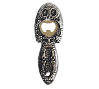 Duroecsain Abrebotellas de cerveza con calavera, abridor de botellas de Halloween, abrebotellas con temática de Halloween, abrebotellas de resina resistente para padres, maridos, novios