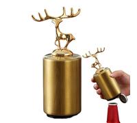 Duroecsain Abrebotellas de vino automático, abridor de latas de cerveza,Abrebotellas eléctrico de acero inoxidable Abrelatas | Abrelatas magnéticas para bar, casas, picnics, Navidad,