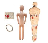 Duroecsain Accesorio cadáver | Maniquí Inflable Cuerpo entero, tamaño real aterrador y sanguinolento para fiesta festival cementerio porch jardín habitación secreta