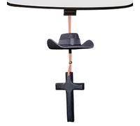 Duroecsain Accesorios de coche de vaquero, sombrero de vaquero encanto de coche | Sombrero de adornos de coche Country Charm | Lindos accesorios para automóviles, colgante en miniatura de tela