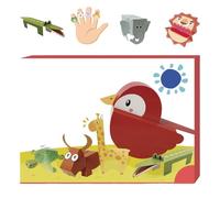 Duroecsain Actividades Creativas Papel Kit de Plantillas Artísticas 3D de Papel | Conjunto Creativo Pedagógico Principiantes Adolescentes Decoración Hogar Ocasiones Especiales