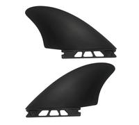 Duroecsain Aleta para tabla de padel de 2 piezas, juego de aletas para tabla de surf 2 piezas, Aletas flexibles para longboard Aletas para cuenca de surf de PVC - para paddle board resistentes