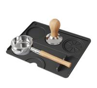 Duroecsain Alfombrilla para prensa de café - Base de silicona para prensar - Base compacta en polvo para mostrador, bar, local, cocina, estación de trabajo profesional