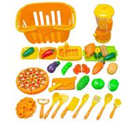 Duroecsain Alimentos para Cocina Infantil | Juguetes Educativos Realistas De Imitación | Comida De Juguete Realista | para Niños Niñas Escuela Tienda Supermercado Restaurante