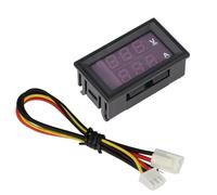 Duroecsain Amperímetro CC, voltímetro digital - Medidor de corriente continua 2 en 1 0-100 V LED medidor de voltaje digital - Pantalla de voltaje, amperímetro CC para familiares, amigos y amigos