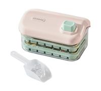 Duroecsain Bandejas De Hielo Para Congelador - Bandeja Para Hacer Hielo De Doble Capa Con Caja | Gran Capacidad Para Fabricar Cubitos De,Herramienta De Bar Para Tequila Vodka Whisky Bebidas