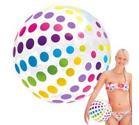 Duroecsain Beach Balls - Balón hinchable para piscina con decoración de arcoíris, juguete arcoíris para actividades al aire libre, decoración de piscina, lago, fiesta de cumpleaños, ideas de regalo de