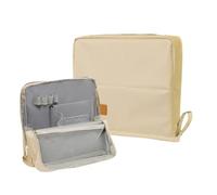 Duroecsain Bolsa para documentos de gran volumen, organizador con varios compartimentos, impermeable, caja de almacenamiento múltiple, ligera, resistente al agua, bolsa de cosméticos para suministros