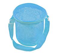 Duroecsain - Bolsa para juguetes de playa, organizador de viaje, con correa ajustable, para camping, natación, parque de picnic al aire libre, azul cielo, Se référer au descriptif