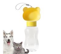 Duroecsain Botella de agua portátil para perro | Cuenco de agua de viaje para cachorros, recipiente antifugas con diseño divertido para casa al aire libre parque senderismo camping playa coche